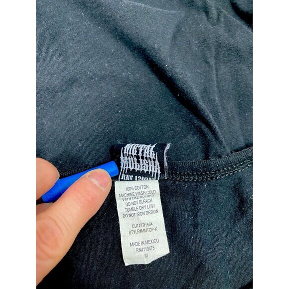 METAL MILISHA MENS TANK SIZE M VINTAGE Y2K BLACK SKULL T-SHIRT SLEEVELESS - Picture 7 of 7